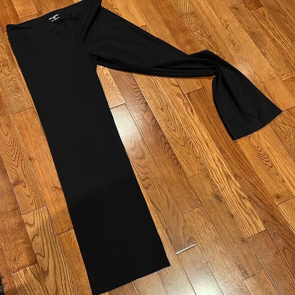 Tuff athletics black slightly flare low rise bootcut yoga pants Sz L - Picture 9 of 14